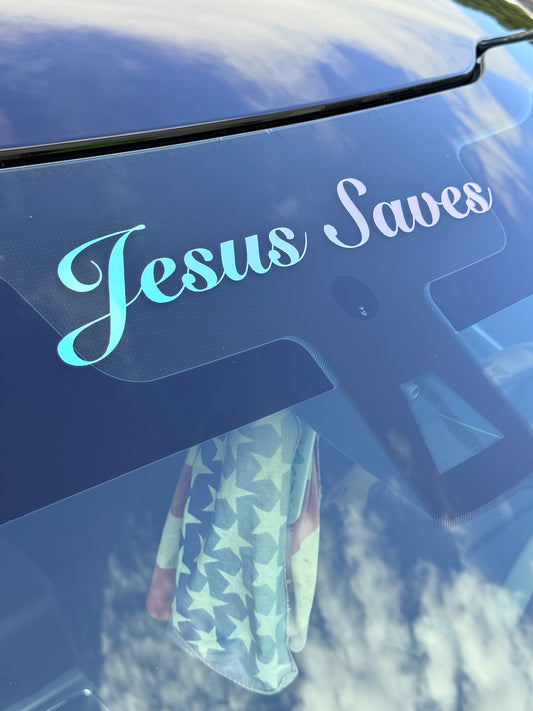 JESUS SAVES DECAL