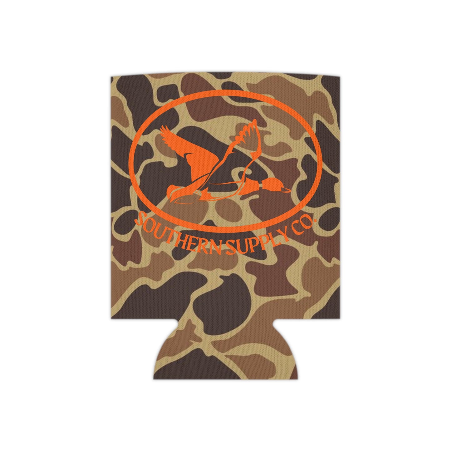 CAMO DUCK KOOZIE ORANGE