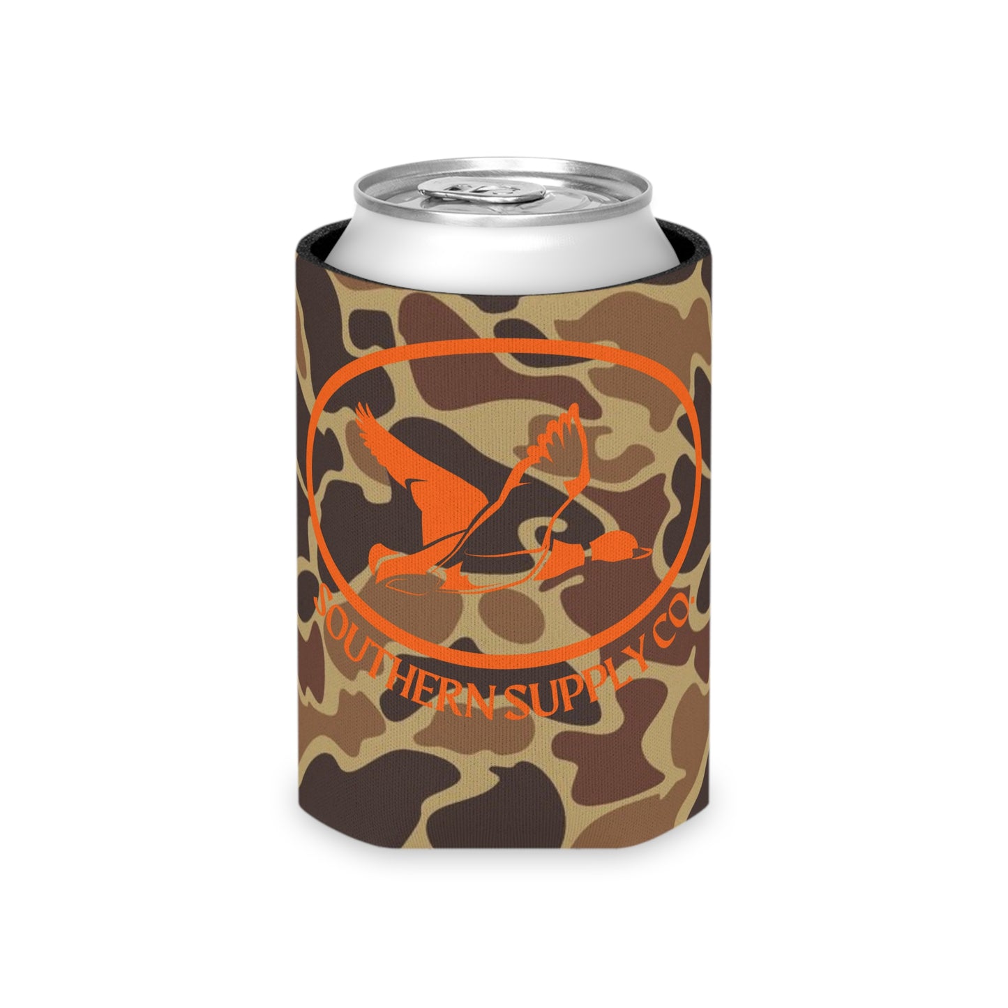 CAMO DUCK KOOZIE ORANGE