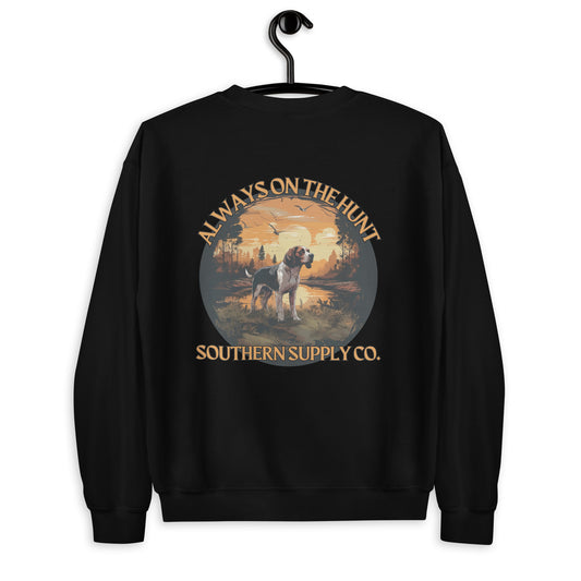 ALWAYS ON THE HUNT CREWNECK SWEATSHIRT