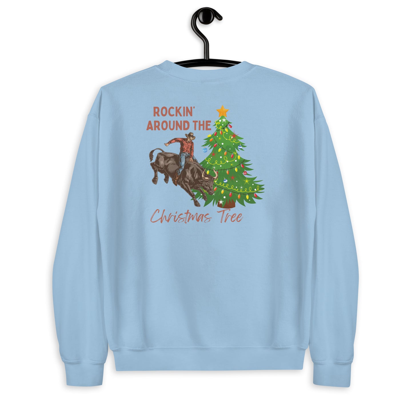 "ROCKIN AROUND THE CHRISTMAS TREE" CREWNECK SWEATSHIRT