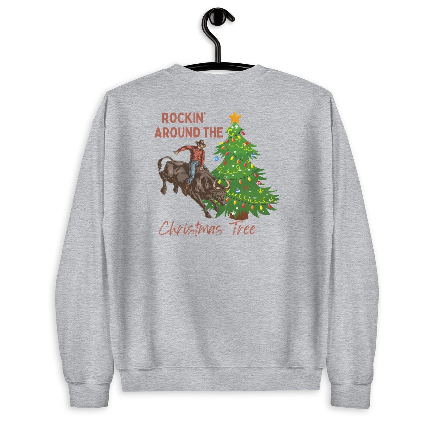 "ROCKIN AROUND THE CHRISTMAS TREE" CREWNECK SWEATSHIRT