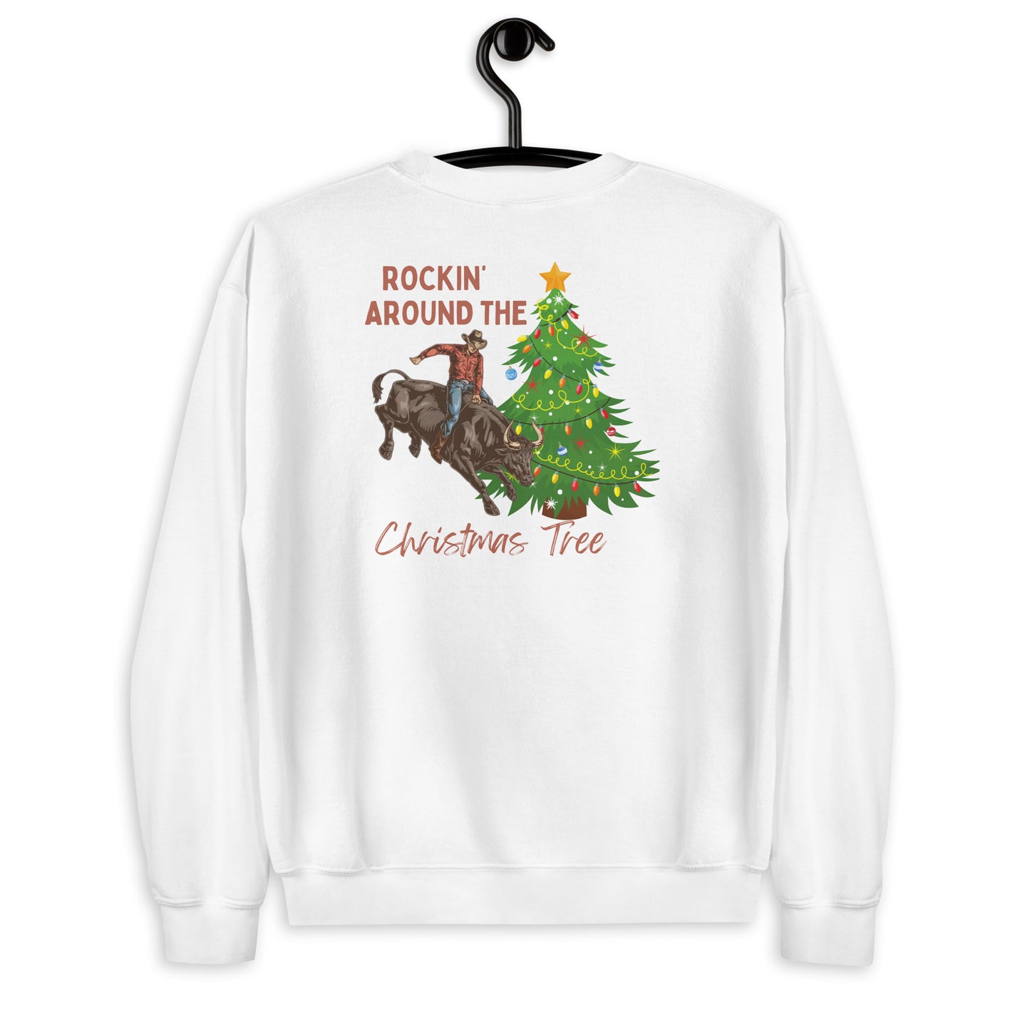 "ROCKIN AROUND THE CHRISTMAS TREE" CREWNECK SWEATSHIRT