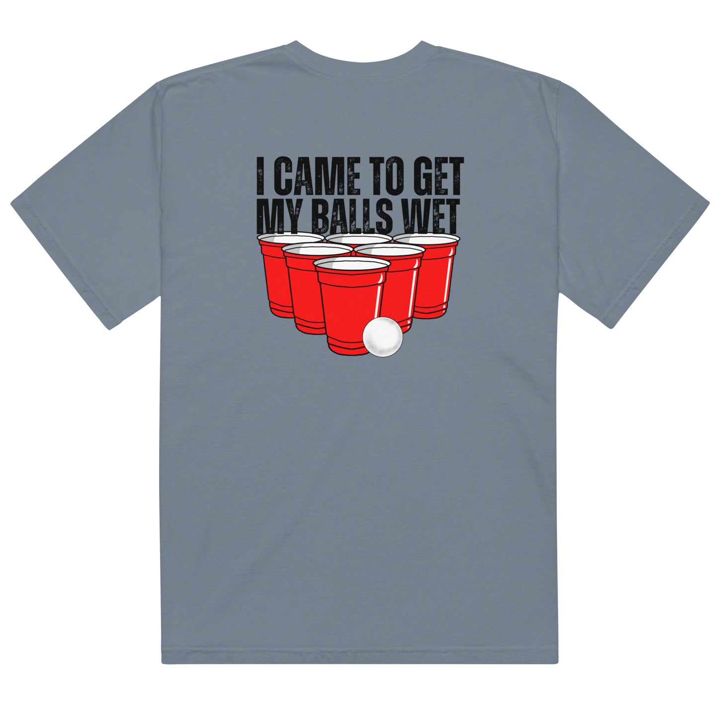 I CAME HERE TO GET MY BALLS WET T-SHIRT