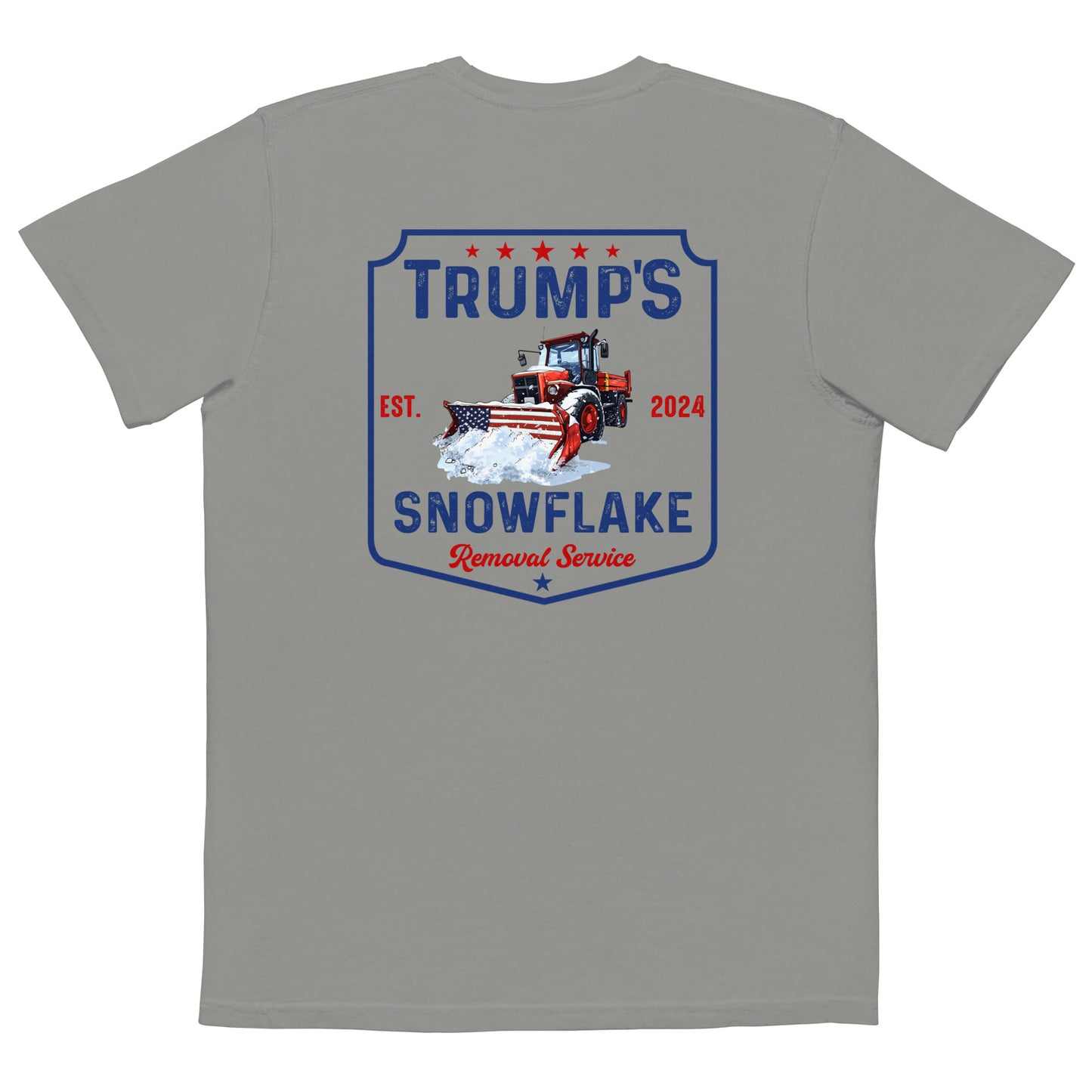 TRUMPS SNOWFLAKE REMOVAL POCKET T-SHIRT